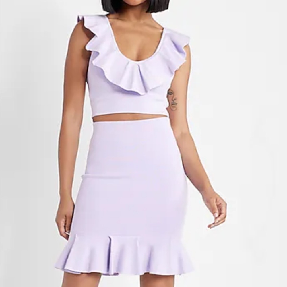 Express Lilac Knit Top - Picture 4 of 5
